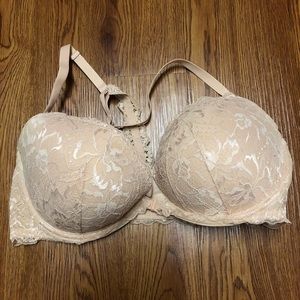 Nude front close date bra